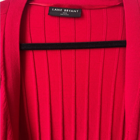 Lane Bryant Bold Red Cardigan - Picture 2 of 6